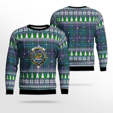 Clan Douglas Modern Crest Tartan Christmas Ugly Sweater XZ59 Douglas Modern Crest Tartan Tartan Ugly Sweater