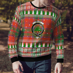 Clan Grant Ancient Crest Tartan Christmas Ugly Sweater YE77 Grant Ancient Crest Tartan Tartan Ugly Sweater