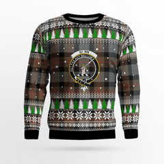 Clan Gunn Weathered Crest Tartan Christmas Ugly Sweater DI62 Gunn Weathered Crest Tartan Tartan Ugly Sweater