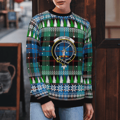 Clan Guthrie Ancient Crest Tartan Christmas Ugly Sweater MK40 Guthrie Ancient Crest Tartan Tartan Ugly Sweater