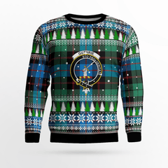 Clan Guthrie Ancient Crest Tartan Christmas Ugly Sweater MK40 Guthrie Ancient Crest Tartan Tartan Ugly Sweater