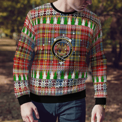 Clan Drummond of Strathallan Crest Tartan Christmas Ugly Sweater AH59 Drummond of Strathallan Crest Tartan Tartan Ugly Sweater