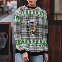 Clan Douglas Grey Modern Crest Tartan Christmas Ugly Sweater GC82 Douglas Grey Modern Crest Tartan Tartan Ugly Sweater
