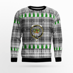 Clan Douglas Grey Modern Crest Tartan Christmas Ugly Sweater GC82 Douglas Grey Modern Crest Tartan Tartan Ugly Sweater