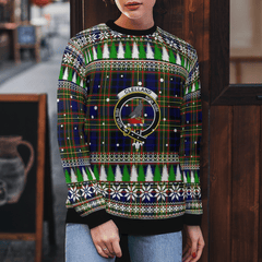 Clan Clelland Modern Crest Tartan Christmas Ugly Sweater SH81 Clelland Modern Crest Tartan Tartan Ugly Sweater
