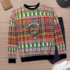 Clan Drummond of Strathallan Crest Tartan Christmas Ugly Sweater AH59 Drummond of Strathallan Crest Tartan Tartan Ugly Sweater