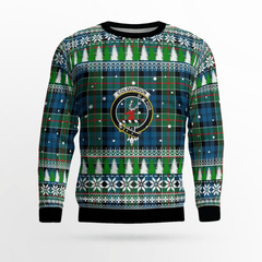 Clan Colquhoun Ancient Crest Tartan Christmas Ugly Sweater UZ70 Colquhoun Ancient Crest Tartan Tartan Ugly Sweater