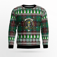 Clan Chisholm Hunting Ancient Crest Tartan Christmas Ugly Sweater GR44 Chisholm Hunting Ancient Crest Tartan Tartan Ugly Sweater
