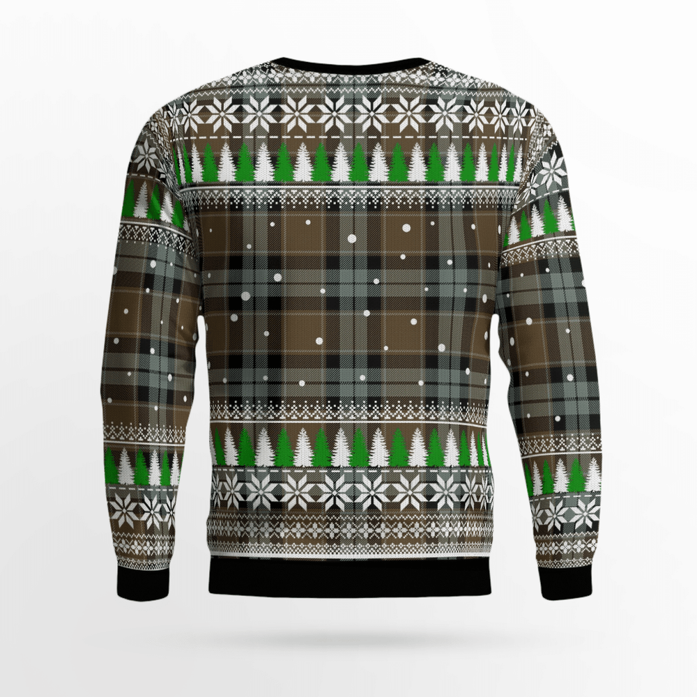 Clan Graham of Menteith Weathered Crest Tartan Christmas Ugly Sweater DM60 Graham of Menteith Weathered Crest Tartan Tartan Ugly Sweater