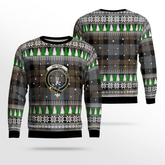 Clan MacKay Weathered Crest Tartan Christmas Ugly Sweater VK71 MacKay Weathered Crest Tartan Tartan Ugly Sweater