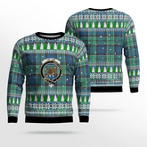 Clan Leslie Hunting Ancient Crest Tartan Christmas Ugly Sweater QG90 Leslie Hunting Ancient Crest Tartan Tartan Ugly Sweater