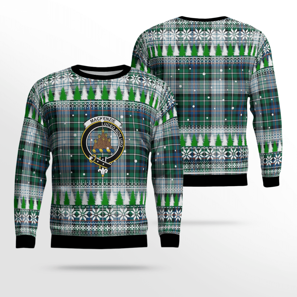 Clan MacKenzie Dress Ancient Crest Tartan Christmas Ugly Sweater MF24 MacKenzie Dress Ancient Crest Tartan Tartan Ugly Sweater