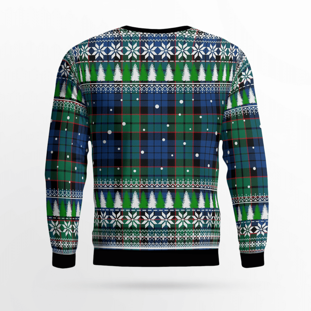 Clan Fletcher Ancient Crest Tartan Christmas Ugly Sweater NG42 Fletcher Ancient Crest Tartan Tartan Ugly Sweater