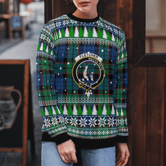 Clan Fletcher Ancient Crest Tartan Christmas Ugly Sweater NG42 Fletcher Ancient Crest Tartan Tartan Ugly Sweater