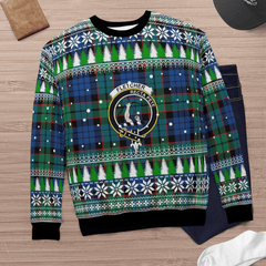 Clan Fletcher Ancient Crest Tartan Christmas Ugly Sweater NG42 Fletcher Ancient Crest Tartan Tartan Ugly Sweater