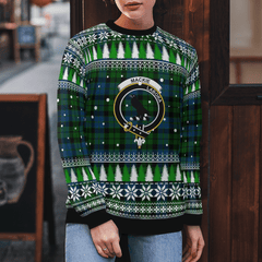 Clan MacKie Crest Tartan Christmas Ugly Sweater PD56 MacKie Crest Tartan Tartan Ugly Sweater