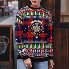 Clan MacLachlan Modern Crest Tartan Christmas Ugly Sweater JH24 MacLachlan Modern Crest Tartan Tartan Ugly Sweater
