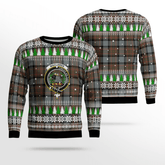 Clan MacLaren Weathered Crest Tartan Christmas Ugly Sweater QX62 MacLaren Weathered Crest Tartan Tartan Ugly Sweater