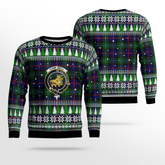 Clan Campbell of Cawdor Modern Crest Tartan Christmas Ugly Sweater RM69 Campbell of Cawdor Modern Crest Tartan Tartan Ugly Sweater
