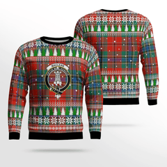 Clan MacLean of Duart Ancient Crest Tartan Christmas Ugly Sweater FO93 MacLean of Duart Ancient Crest Tartan Tartan Ugly Sweater