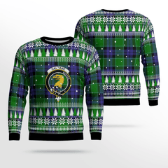 Clan Haldane 2 Crest Tartan Christmas Ugly Sweater MN56 Haldane 2 Crest Tartan Tartan Ugly Sweater