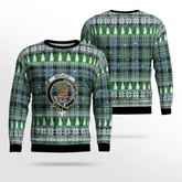 Clan Melville Crest Tartan Christmas Ugly Sweater NC97 Melville Crest Tartan Tartan Ugly Sweater