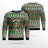 Clan Menzies Green Ancient Crest Tartan Christmas Ugly Sweater KI63 Menzies Green Ancient Crest Tartan Tartan Ugly Sweater