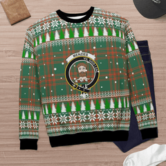 Clan Menzies Green Ancient Crest Tartan Christmas Ugly Sweater KI63 Menzies Green Ancient Crest Tartan Tartan Ugly Sweater