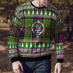 Clan MacDonald of Clanranald Crest Tartan Christmas Ugly Sweater IU50 MacDonald of Clanranald Crest Tartan Tartan Ugly Sweater