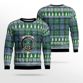 Clan Morrison Ancient Crest Tartan Christmas Ugly Sweater KC61 Morrison Ancient Crest Tartan Tartan Ugly Sweater