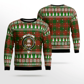 Clan Menzies Green Modern Crest Tartan Christmas Ugly Sweater OJ24 Menzies Green Modern Crest Tartan Tartan Ugly Sweater