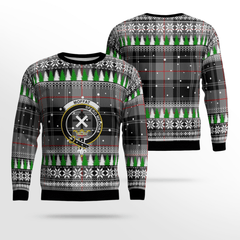 Clan Moffat Modern Crest Tartan Christmas Ugly Sweater EG54 Moffat Modern Crest Tartan Tartan Ugly Sweater