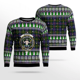 Clan Murray of Atholl Modern Crest Tartan Christmas Ugly Sweater BQ97 Murray of Atholl Modern Crest Tartan Tartan Ugly Sweater