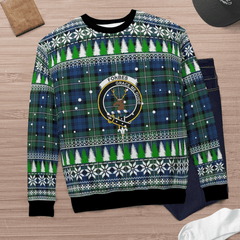 Clan Forbes Ancient Crest Tartan Christmas Ugly Sweater FK76 Forbes Ancient Crest Tartan Tartan Ugly Sweater