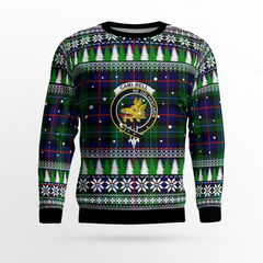 Clan Campbell of Cawdor Modern Crest Tartan Christmas Ugly Sweater RM69 Campbell of Cawdor Modern Crest Tartan Tartan Ugly Sweater