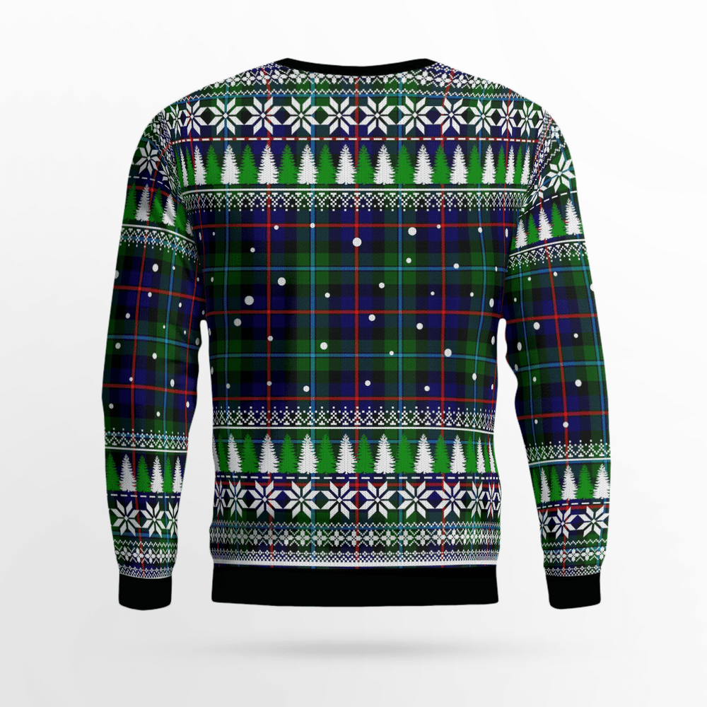 Clan Campbell of Cawdor Modern Crest Tartan Christmas Ugly Sweater RM69 Campbell of Cawdor Modern Crest Tartan Tartan Ugly Sweater