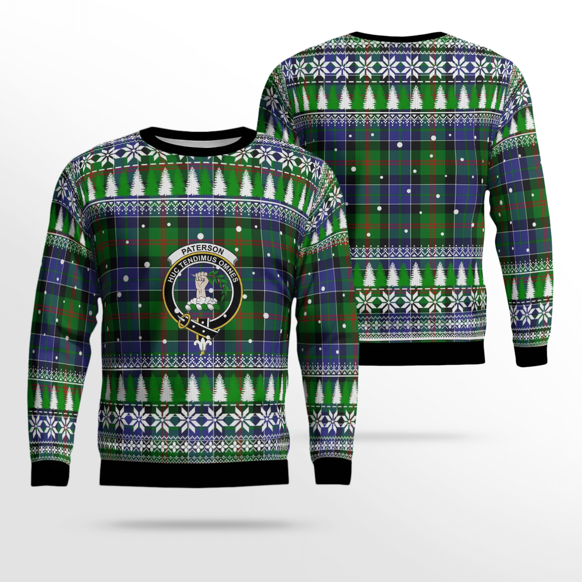 Clan Paterson Crest Tartan Christmas Ugly Sweater YU44 Paterson Crest Tartan Tartan Ugly Sweater