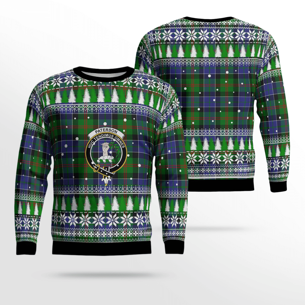 Clan Paterson Crest Tartan Christmas Ugly Sweater YU44 Paterson Crest Tartan Tartan Ugly Sweater