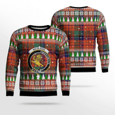 Clan Nicolson Ancient Crest Tartan Christmas Ugly Sweater US37 Nicolson Ancient Crest Tartan Tartan Ugly Sweater