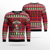Clan Murray of Tulloch Modern Crest Tartan Christmas Ugly Sweater WO92 Murray of Tulloch Modern Crest Tartan Tartan Ugly Sweater