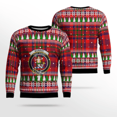Clan Murray of Tulloch Modern Crest Tartan Christmas Ugly Sweater WO92 Murray of Tulloch Modern Crest Tartan Tartan Ugly Sweater