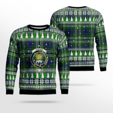 Clan Purves (Tweedside) Crest Tartan Christmas Ugly Sweater OX59 Purves (Tweedside) Crest Tartan Tartan Ugly Sweater