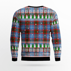 Clan Pentland (Edinburgh) Crest Tartan Christmas Ugly Sweater WN55 Pentland (Edinburgh) Crest Tartan Tartan Ugly Sweater