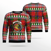 Clan Nicolson Modern Crest Tartan Christmas Ugly Sweater PY18 Nicolson Modern Crest Tartan Tartan Ugly Sweater