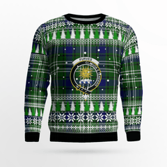 Clan Purves (Tweedside) Crest Tartan Christmas Ugly Sweater OX59 Purves (Tweedside) Crest Tartan Tartan Ugly Sweater