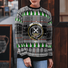 Clan Moffat Modern Crest Tartan Christmas Ugly Sweater EG54 Moffat Modern Crest Tartan Tartan Ugly Sweater