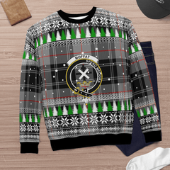 Clan Moffat Modern Crest Tartan Christmas Ugly Sweater EG54 Moffat Modern Crest Tartan Tartan Ugly Sweater