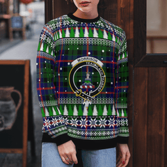 Clan Morrison Modern Crest Tartan Christmas Ugly Sweater OF96 Morrison Modern Crest Tartan Tartan Ugly Sweater