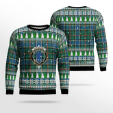 Clan Ogilvie Hunting Ancient Crest Tartan Christmas Ugly Sweater UQ22 Ogilvie Hunting Ancient Crest Tartan Tartan Ugly Sweater