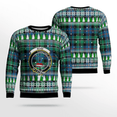 Clan Rose Hunting Ancient Crest Tartan Christmas Ugly Sweater DU93 Rose Hunting Ancient Crest Tartan Tartan Ugly Sweater